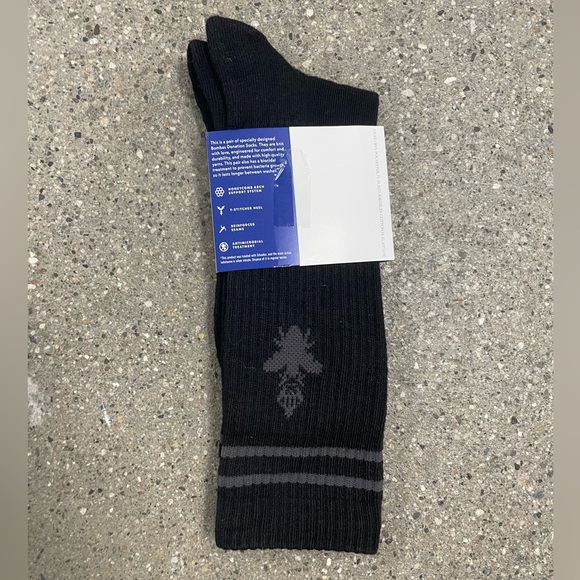 NWT Bombas Black Socks unisex size large 1 pair - Picture 4 of 8